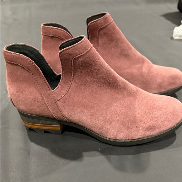 Sorel Dusty Purple Suede Ankle Boots - Picture 2 of 10